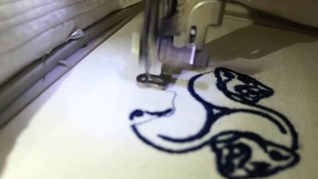 Ателье "Clever". Машинная вышивка. Барсы. смотреть онлайн
