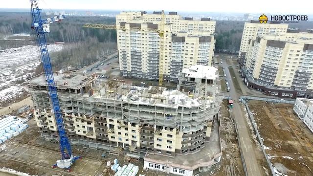 Аэросъемка ЖК "Полет", 17.03.2017 смотреть онлайн