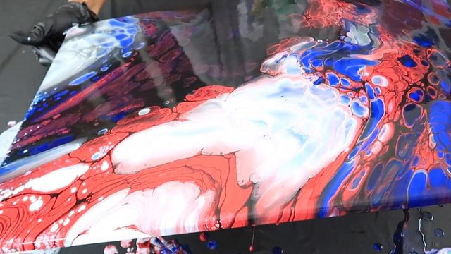 Large Canvas | BOTTOMLESS | Double Cup DIRTY POUR with BONUS Acrylic Pour | CELLS смотреть онлайн