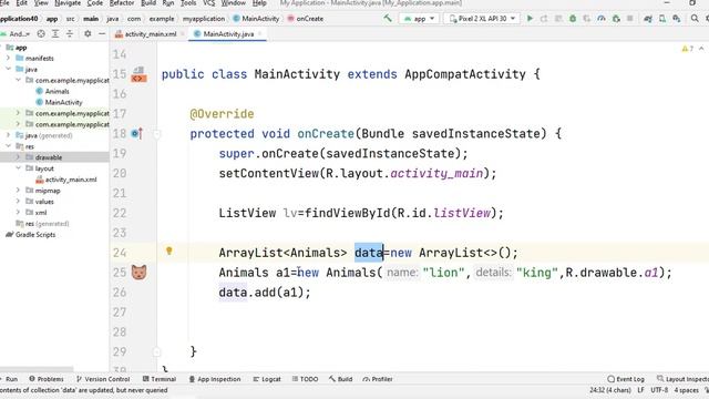ListView with custom Adapter using android & java,Part1 شرح "ليست فيو" واستخدام أدابتر مخصص смотреть онлайн