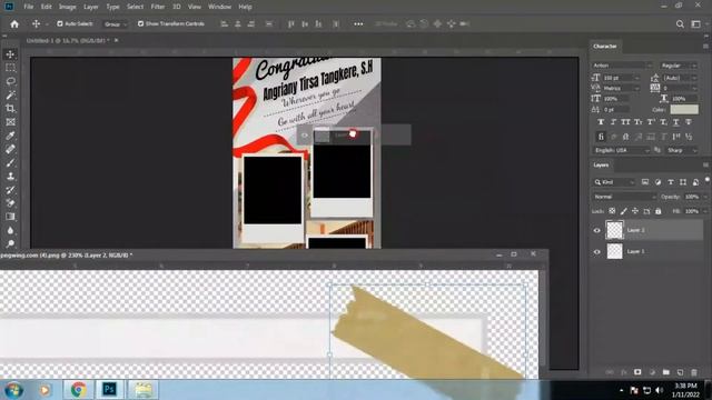 Cara membuat spanduk x-banner wisuda di photoshop смотреть онлайн