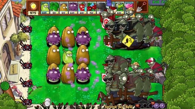 Laser Bean and Gloom-Shroom vs 999 Zombies | Plants Vs. Zombies Expanded And Enhanced смотреть онлайн