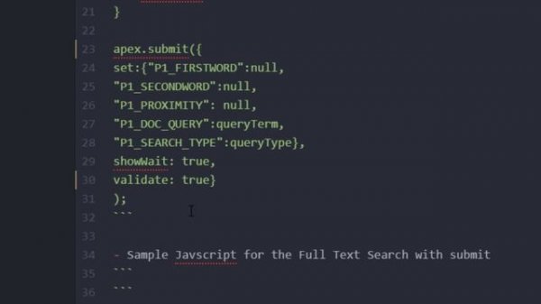 How to Set and Submit Page Items via the Javascript API in Oracle APEX