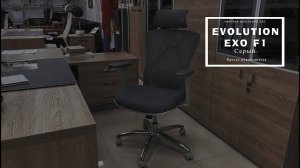 Эргономичное кресло ЭВОЛЮШН (EVOLUTION EXO F1) серое
