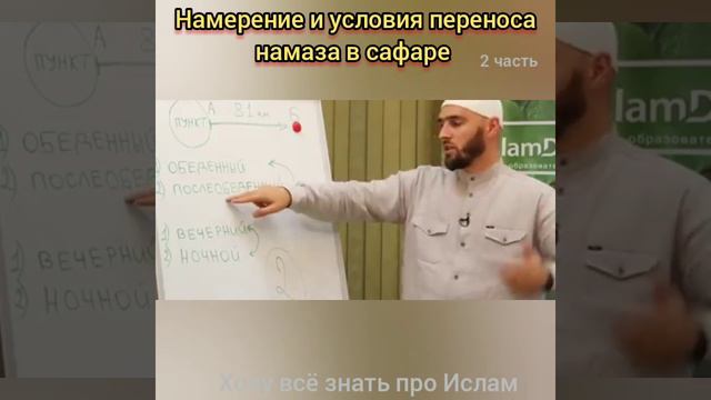 Намерение и условия переноса намаза в сафаре смотреть онлайн