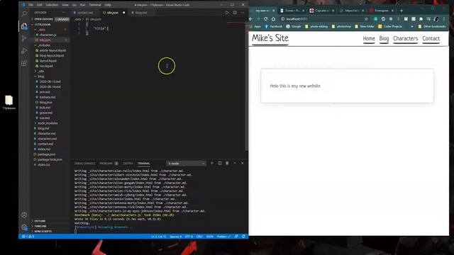 Build a website with the static site generator: Eleventy - Part 4 смотреть онлайн