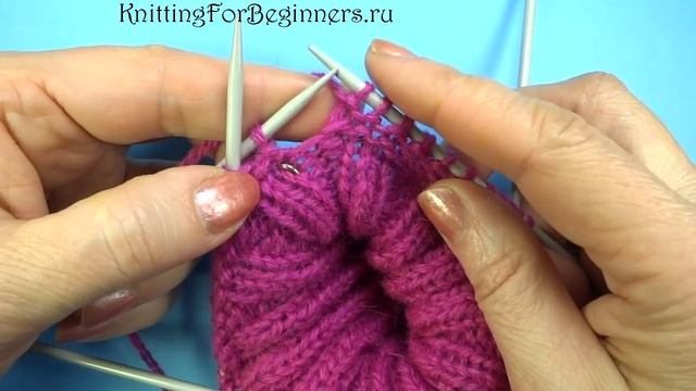 Поворотные ряды - вязание спицами смотреть онлайн