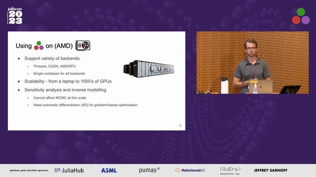 Scalability and HPC readiness of Julia’s AMD GPU stack | Ludovic Räss | JuliaCon 2023 смотреть онлайн