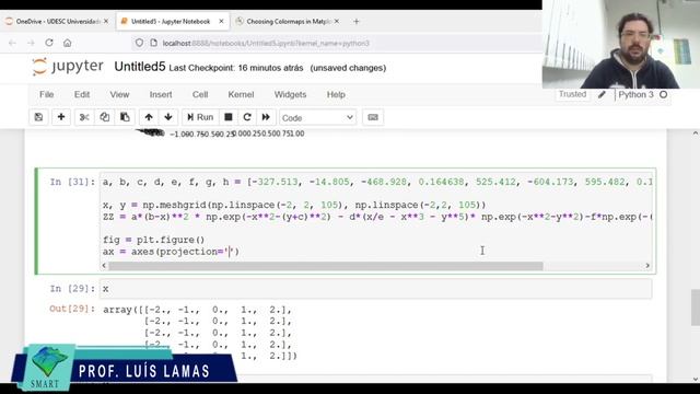 Introdução ao Python - Aula 8 - Gráficos 3D com o Matplotlib смотреть онлайн
