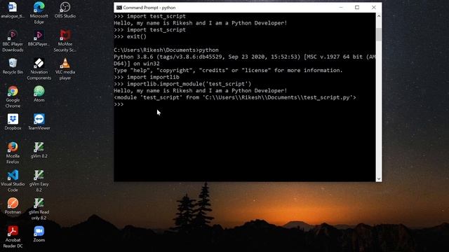 How To Execute a File Within the Python Interpreter? смотреть онлайн