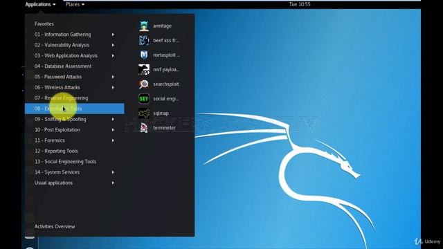 043 Популярные инструменты Быстрый обзор | Этичный хакинг с Kali Linux смотреть онлайн