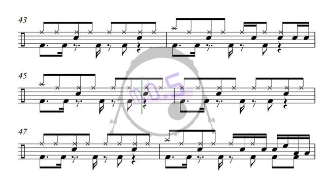 Evanescence - Bring Me To Life Drum Score Full Music | Partitur Drum | Not Balok Drum | MDS смотреть онлайн