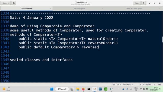 Demo of using comparator смотреть онлайн