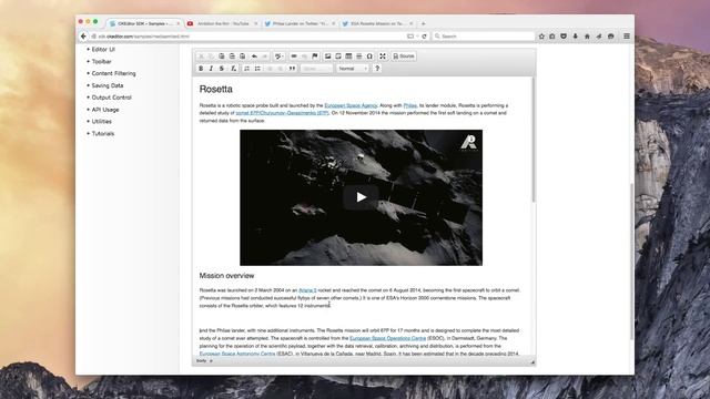 CKEditor 4.5 - Embedding Media Resources with oEmbed смотреть онлайн