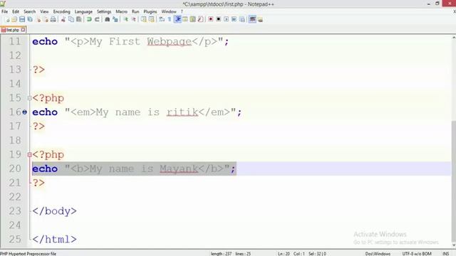 PHP Tutorial for Beginner -5 How to Make Comment in PHP -in Hindi смотреть онлайн