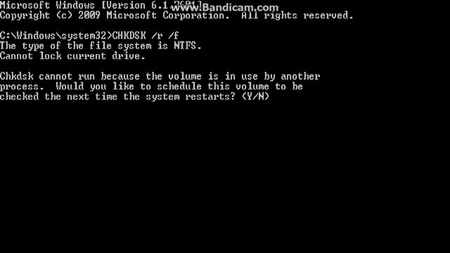 What The Command CHKDSK /f /r Does