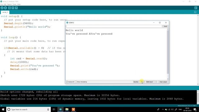 Serial port programming of Arduino | ASCII Serial data on Terminal data #programming #arduino смотреть онлайн