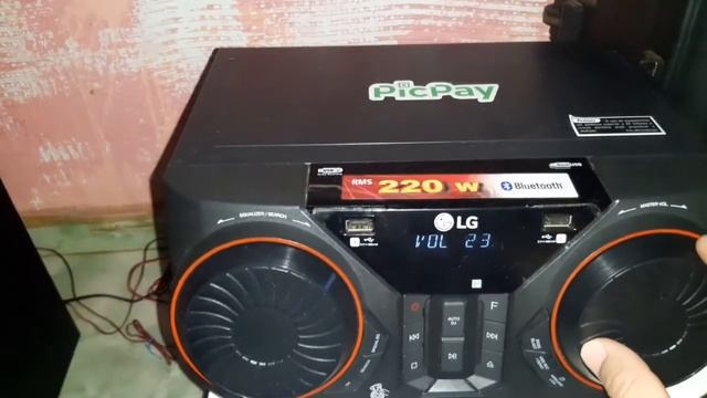 Mini system LG ck43 teste bass смотреть онлайн