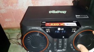 Mini system LG ck43 teste bass