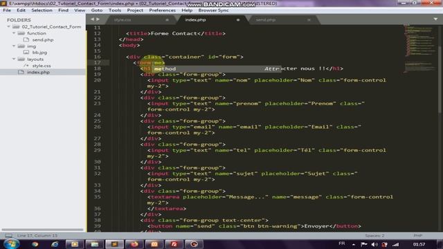 Contact form | PHP native (DARIJA) -- 1 смотреть онлайн