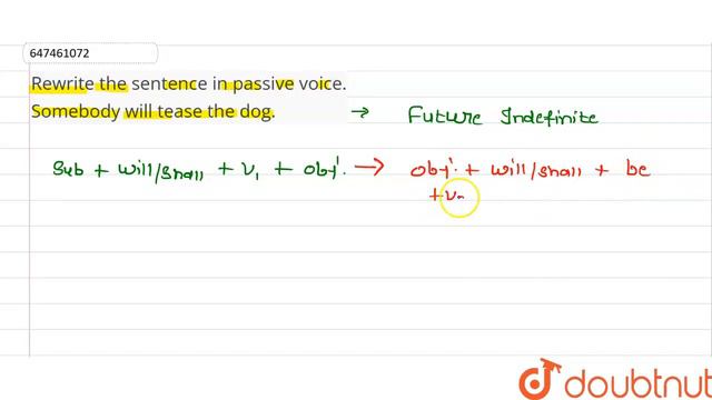 Rewrite the sentence in passive voice. Somebody will tease the dog. | CLASS 14 | VOICE | ENGLISH... смотреть онлайн