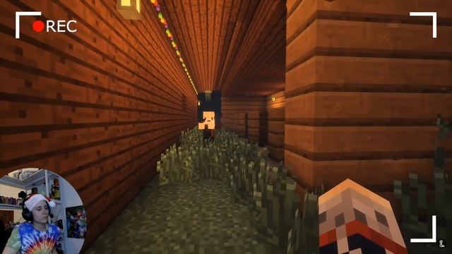 АлчеРЕАКЦИЯ Линч - УВИДЕВ СЛЕДЫ КОПЫТ БЕГИ. КРАМПУС [ЧАСТЬ 2] - НОВОГОДНЯЯ СТРАШИЛКА МАЙНКРАФТ