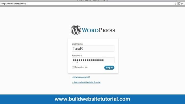 7 Build a Website - How to Login to your Wordpress Website смотреть онлайн