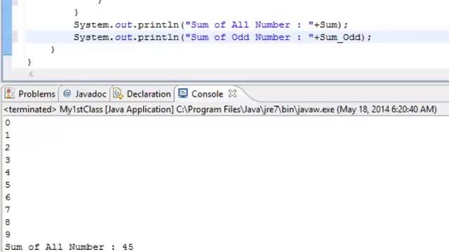 Java Loop Odd Sum, Even Sum смотреть онлайн