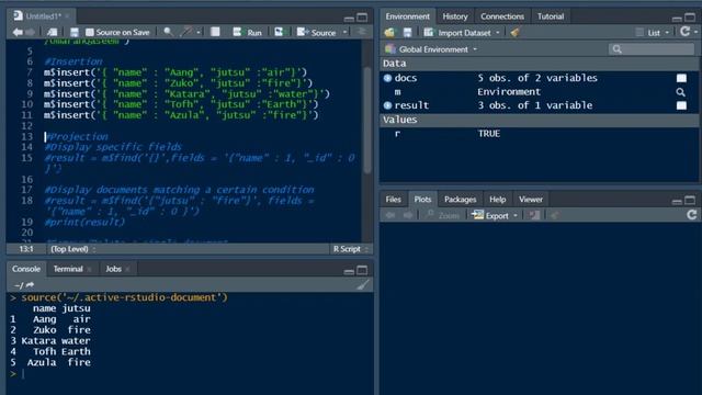 Display all documents in one collection in MongoDb in R смотреть онлайн