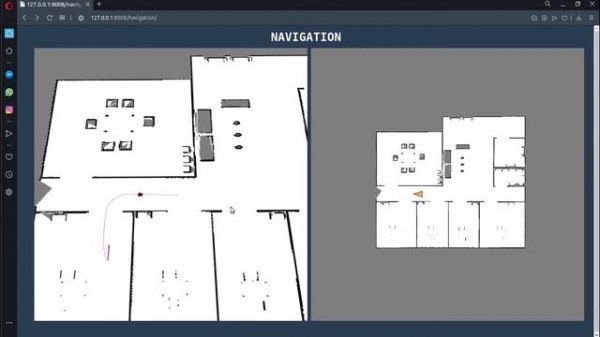 Navigating the robot remotely using web interface | Gazebo simulation