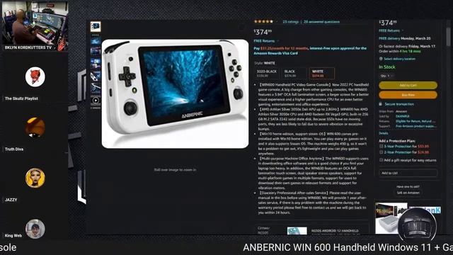 ANBERNIC WIN 600 Handheld Windows 11 + Game Console + GPD XP PLUS Game Console смотреть онлайн