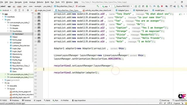 GridLayout in RecyclerView Android | ViewHolder in RecyclerView Android | Modal Class in Android смотреть онлайн