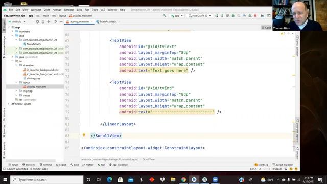 Android App: See Jack Write -- ScrollView Demo смотреть онлайн