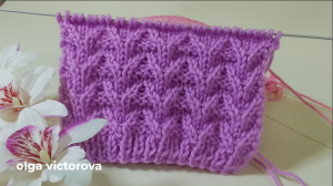 РЕЛЬЕФНЫЙ УЗОР СПИЦАМИ 6 Вязание Узоры спицами