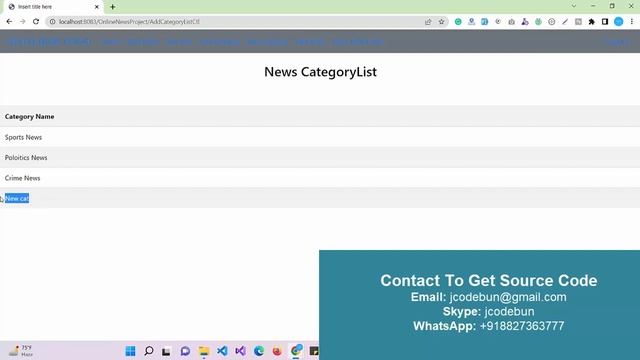 Online News portal project in java using JSP, Servlet and MYSQL смотреть онлайн