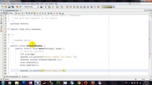 How to Swap number in Java Netbeans