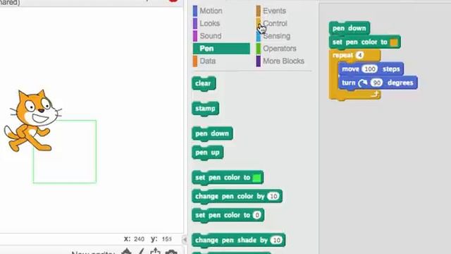 Set Color Block: Programming in Scratch 2.0 смотреть онлайн