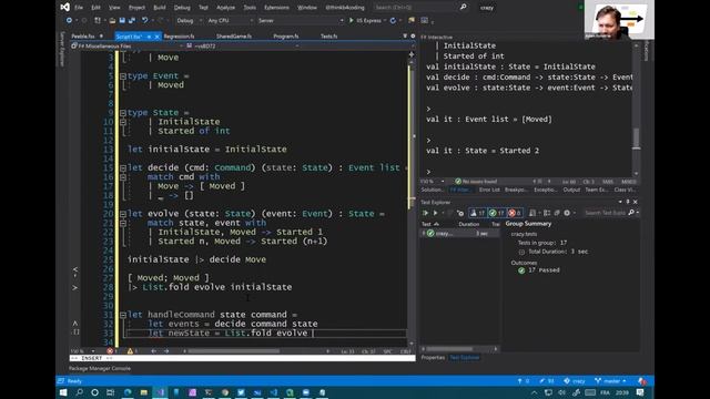 Event Sourcing for Games Development with Jérémie Chassaing - part 4: Functional Event Sourcing смотреть онлайн