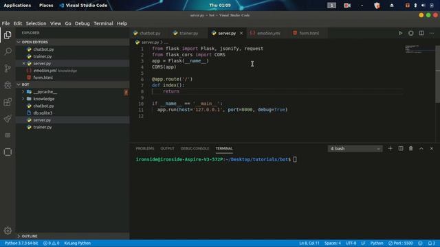 Building a chatbot rest api with flask part 2 смотреть онлайн