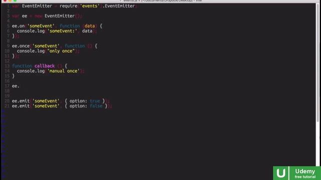 NodeJS - The Event Emitter смотреть онлайн