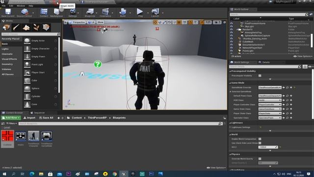 UE4 вывод прицела от третьего лица / создание игр Unreal Engine 4 / кастомный курсор в играх смотреть онлайн