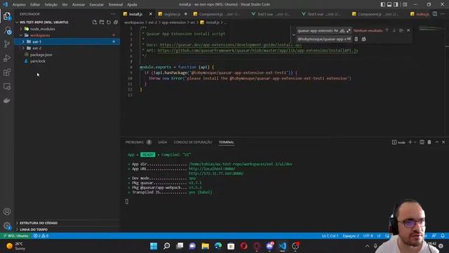 Quasar - Yarn Workspaces and Git Modules смотреть онлайн
