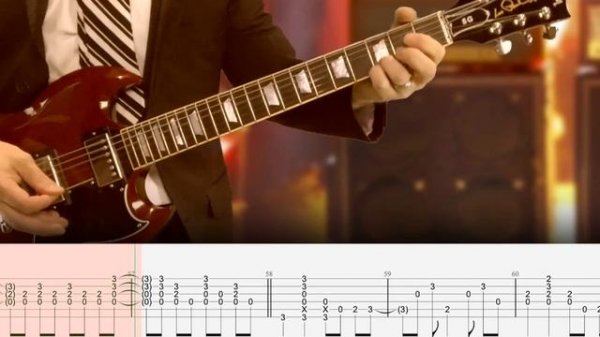 You Shook Me All Night Long - AC/DC (Табулатура) Guitar Tutorial TABS