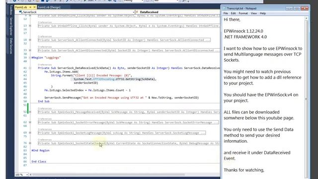 EpWinsock 1.12.24 [ Socket Programming Component .NET ] - Similar to WinSock смотреть онлайн