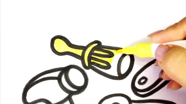 Сурет салу Құралдар | How To Draw Tools | Как нарисовать инструменты