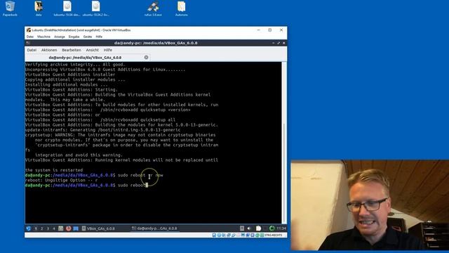 VirtualBox - Gasterweiterungen in Ubuntu installieren смотреть онлайн