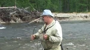 Рыбалка в Якутии, Учур, таймень 30кг, 1 часть