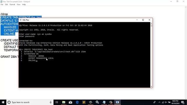 How to Create Tablespace in Oracle смотреть онлайн