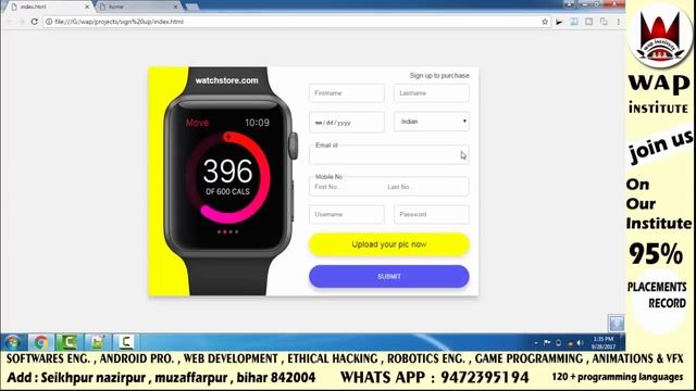 css sign up animated form design part 2 смотреть онлайн