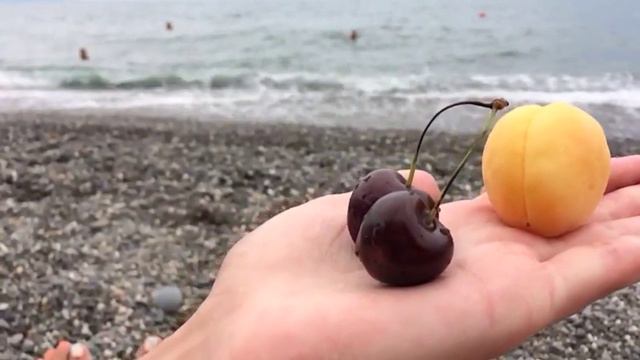 Сладкая черешня , сочный абрикос , Чёрное море. смотреть онлайн